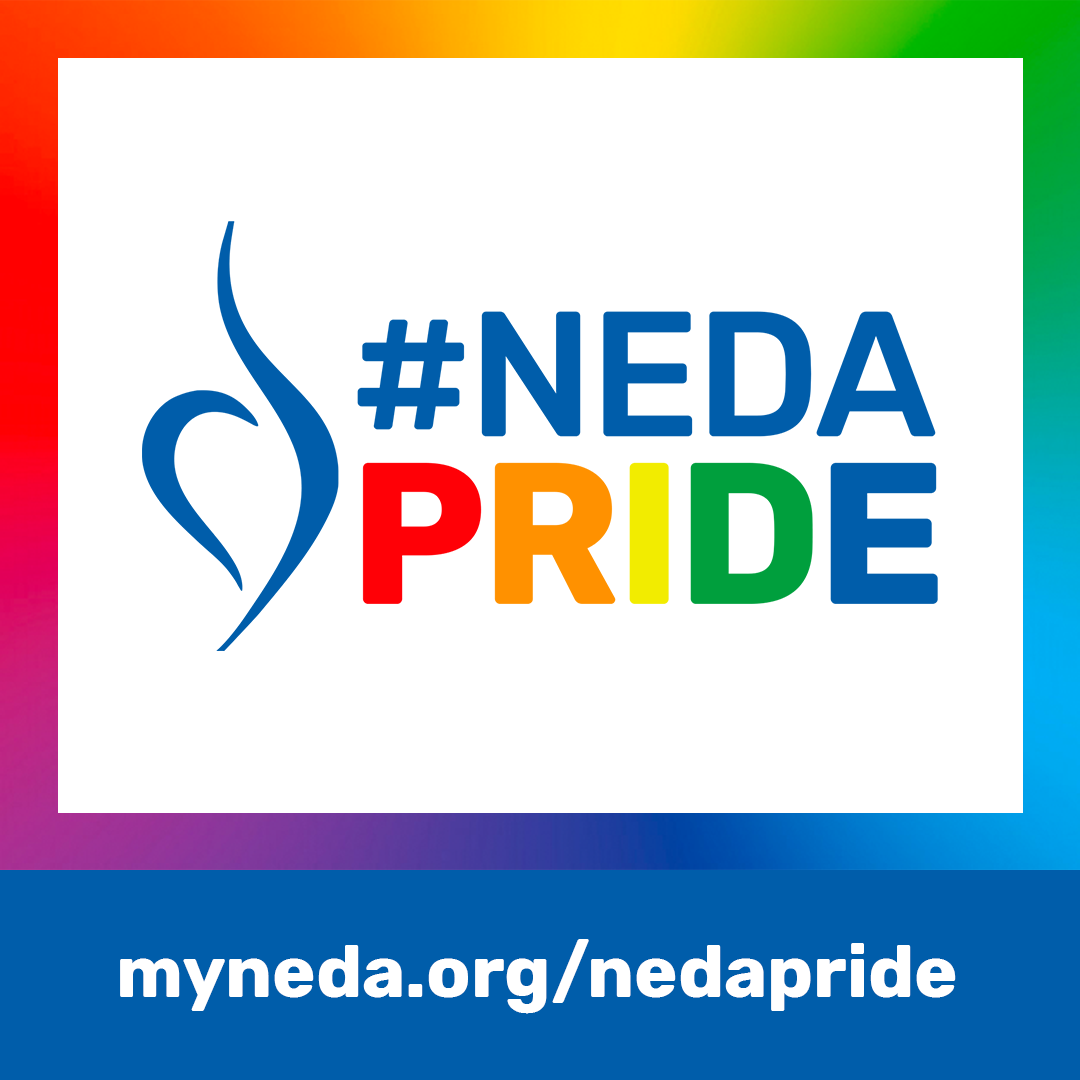 NEDA pride logo with URL text